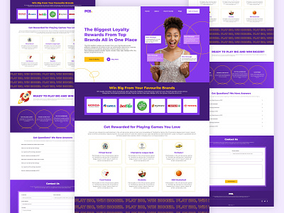 Product Gamification Website Landing Page UI/UX Design adobe xd company website ui design gamification website design landing page design product design ui design user interface design ux design website ui design