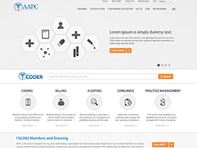 AAPC Website Home Page