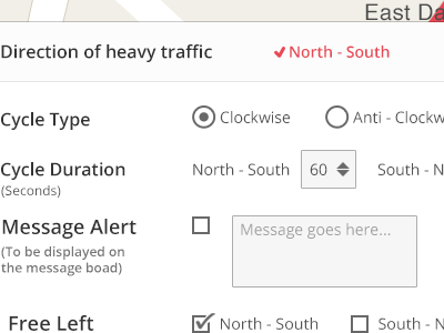 Traffic Controller Interface interaction design product design visual design