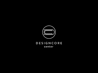 Designcore Logo architectural logo black white logo brand identity branding creative logo logo logo design logos typography