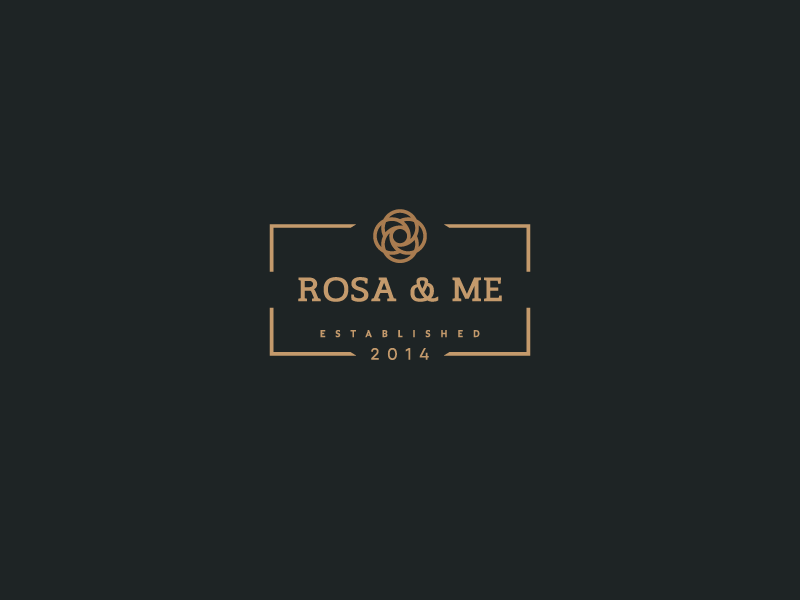 Rosa & Me Logo clothing attire brand identity branding logos logo-design logo