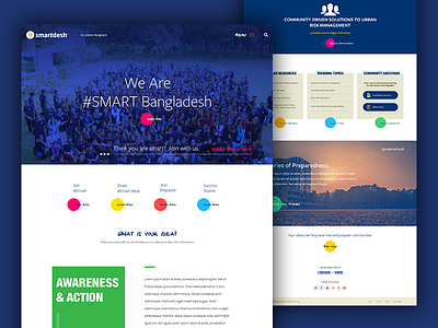 Smartdesh Website Design block webpage blue color non profit smartdesh trendy design web page website design