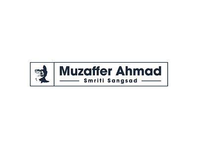 Muzaffer Ahmad Memorial brand identity economist icon illustration logo logo design muzaffer ahmmed logo one color logo simple logo