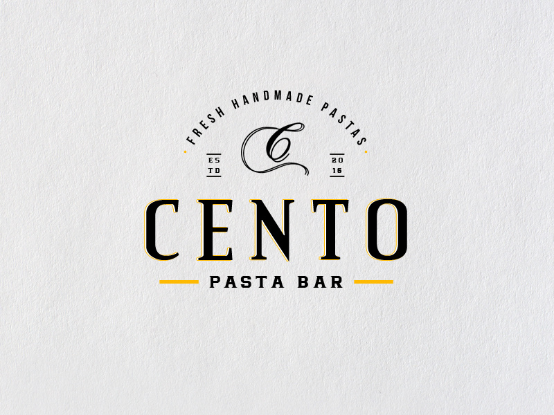 Cento Pasta Logo by FaruqueEAzam on Dribbble