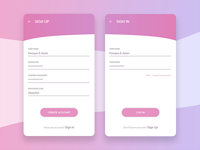 Daily UI #001 daily ui login module login page login screen