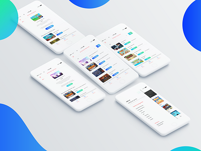 Game Microsite game microsite gradient mobile ui ui design ux design