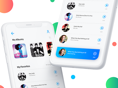 Music App colorful design mobile app design mobile ui music music app ui design ux design