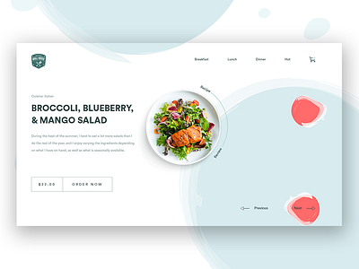 Restaurant Home Page circular font e commerce design food food web design restaurant restaurant ui design restaurant web page ui web design