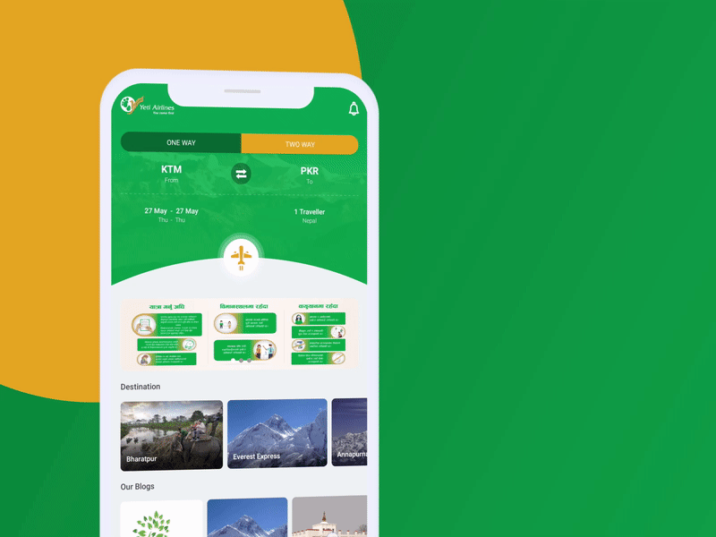 Yeti Airlines air airline airplane animation app app design design green interaction interaction design interface logo mobile motion motion design product ui uiux ux yeti
