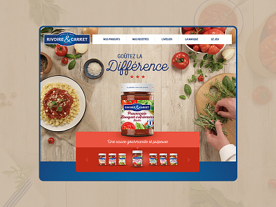 Home page de site conception graphique design food responsive responsive design responsive website ui univers de marque ux web webdesign webdesigner website