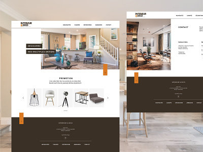 Site vitrine de décoration branding creation decoration design site design sitevitrine ui web webdesign website