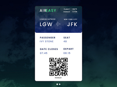 Daily UI #024 Boarding Pass 024 boarding boarding pass daily 100 daily ui plane summer ui 024 ui 100