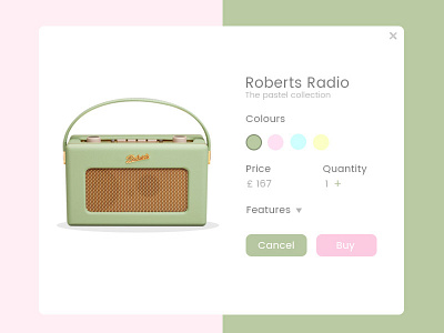 Daily Ui #33 - Customize Product 033 colour customize customize product pastel product radio ui ui 033 ui 100