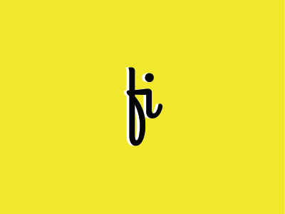 New Logo - Fi app brand identity ident initial logo share social type typeface ui yellow