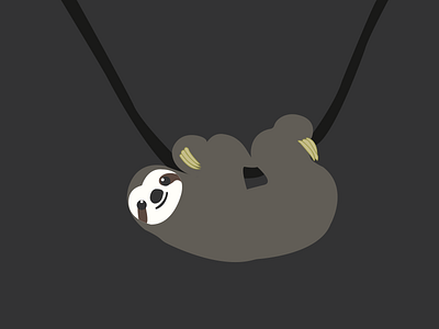 Sloth Illustration animal icon illustration natural sloth