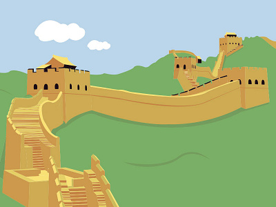 The Great wall of china by Fi on Dribbble