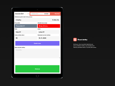 Panther Maintenance Management Software UI Design