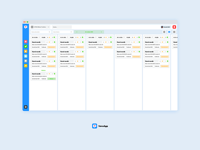 VeruApp Desktop Software App Kanban UI Design app design graphic design illustration kanban software ui ux veruapp workflow