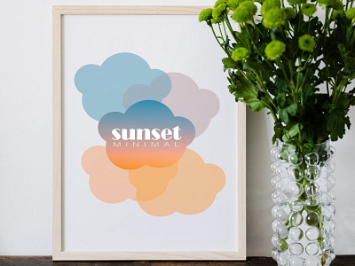 Sunset minimal adobe illustrator brand naming branding design graphic design illustration logo typography