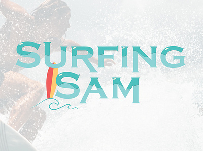 Surfing Sam adobe adobe illustrator brand identity brand naming branding creative graphic graphic design graphic designer illustration logo logo design logo maker text vector