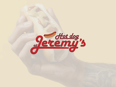 Hot dog at Jeremy's adobe illustrator brand naming branding creative design graphic design illustration logo ui vector