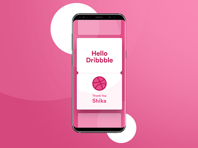 Hello Dribbble debut draft hello dribble ui