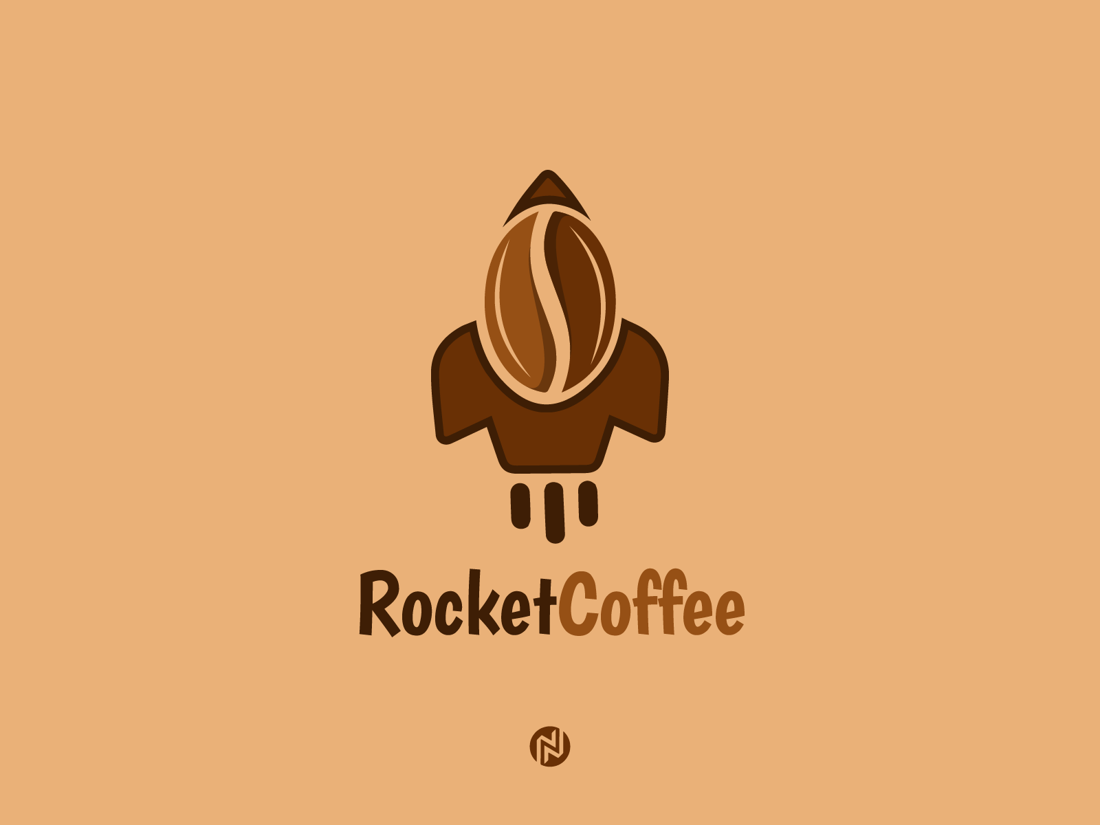 Rocket Coffee Logo Design Coffee Logo Mark by Naveed Gulzar on Dribbble