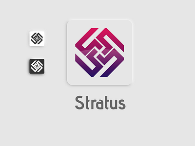 Stratus Logo Design | Grid Logo Mark app branding design graphic design illustration logo motion graphics typography ui vector