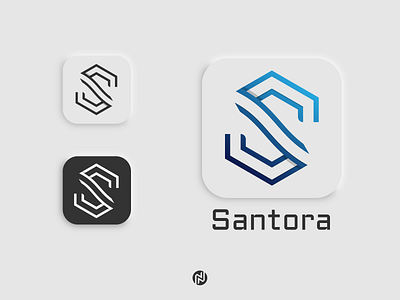 Santora Logo Design | Tech Logo Mark app branding design graphic design illustration logo typography ui vector