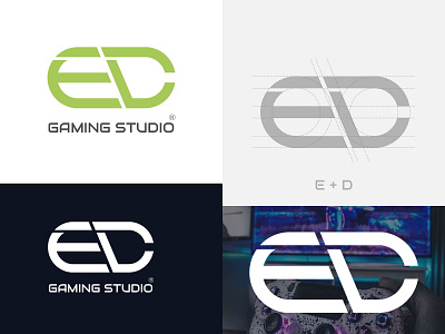 ED Gaming Studio Logo Design app branding design graphic design illustration logo typography ui ux vector