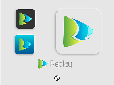 Replay Logo Design app branding design graphic design illustration logo typography ui vector