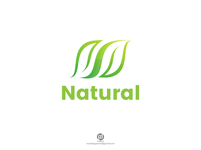N + Leaves Combination Logo Design app branding design graphic design illustration logo typography ui vector