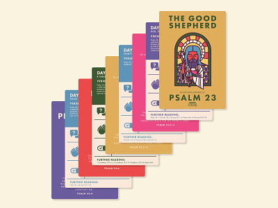 Psalm 23 Kids Devotion Card Illustrations