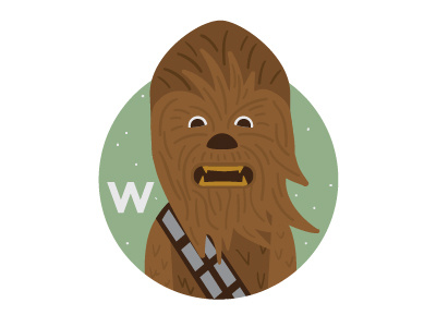 W is for Wookie chewbacca chewy han solo jedi star wars the force awakens wookie