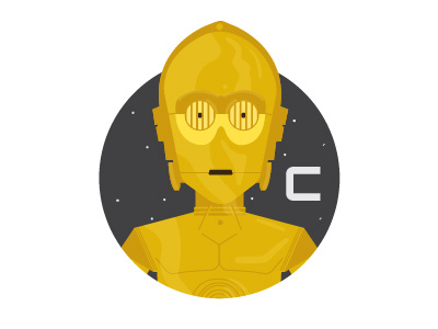 C is for C3PO c3po droid droids r2d2 skywalker star wars the force awakens