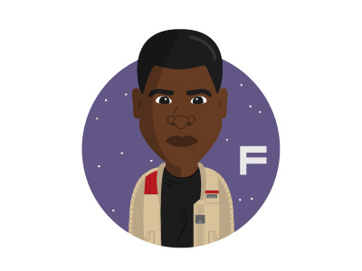 F is for Finn finn fn 2187 star wars stormtrooper the force awakens the resistance