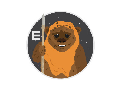 E is for Ewok ewok return of the jedi skywalker star wars the force awakens vader