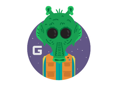 G is for Greedo greedo han shot first star wars star wars alphabet the force awakens