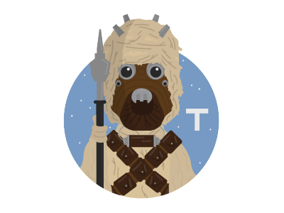 T is for Tusken Raider a new hope star wars star wars alphabet the force awakens tusken raider