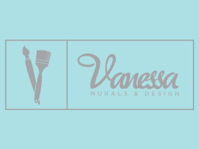 Vanessa Logo Comp boxes brush grey logo paint vanessa