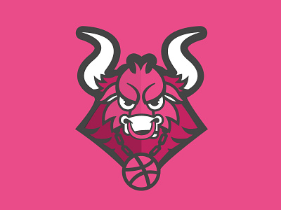 Dribbbull basketbull bull dribbble mascot playoffs sticker mule