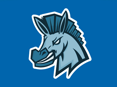 Kick A$$ Logo branding donkey esports esports brand kick a$$ sports logo