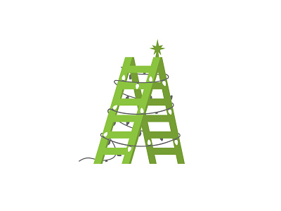 DIY to the World christmas christmas lights christmas tree construction diy fixer upper ladder