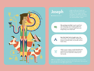 Joseph - Kids Read Truth Cards bible bible characters joseph josephs coat kid lit art kids read truth