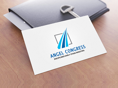 Angel Congress Logo Design graphic design loyality card design print design