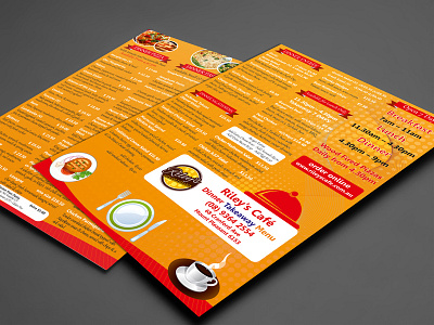 Restaurent Menu Card Design graphic design logo design print design restaurent menu card design