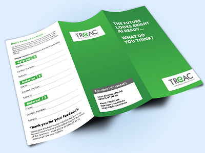 Treac Brochure Design brochure design brochure design mockup