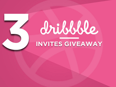 3 Dribbble Invite dribbble giveaway invite