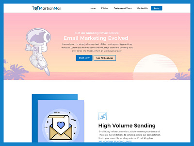 Martian Mail Email Marketing email marketing template email template email web page design