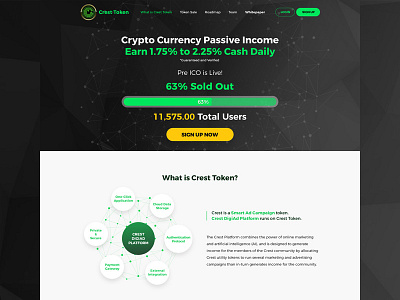 Crypto Currency crypto currency web page digital currency landing page